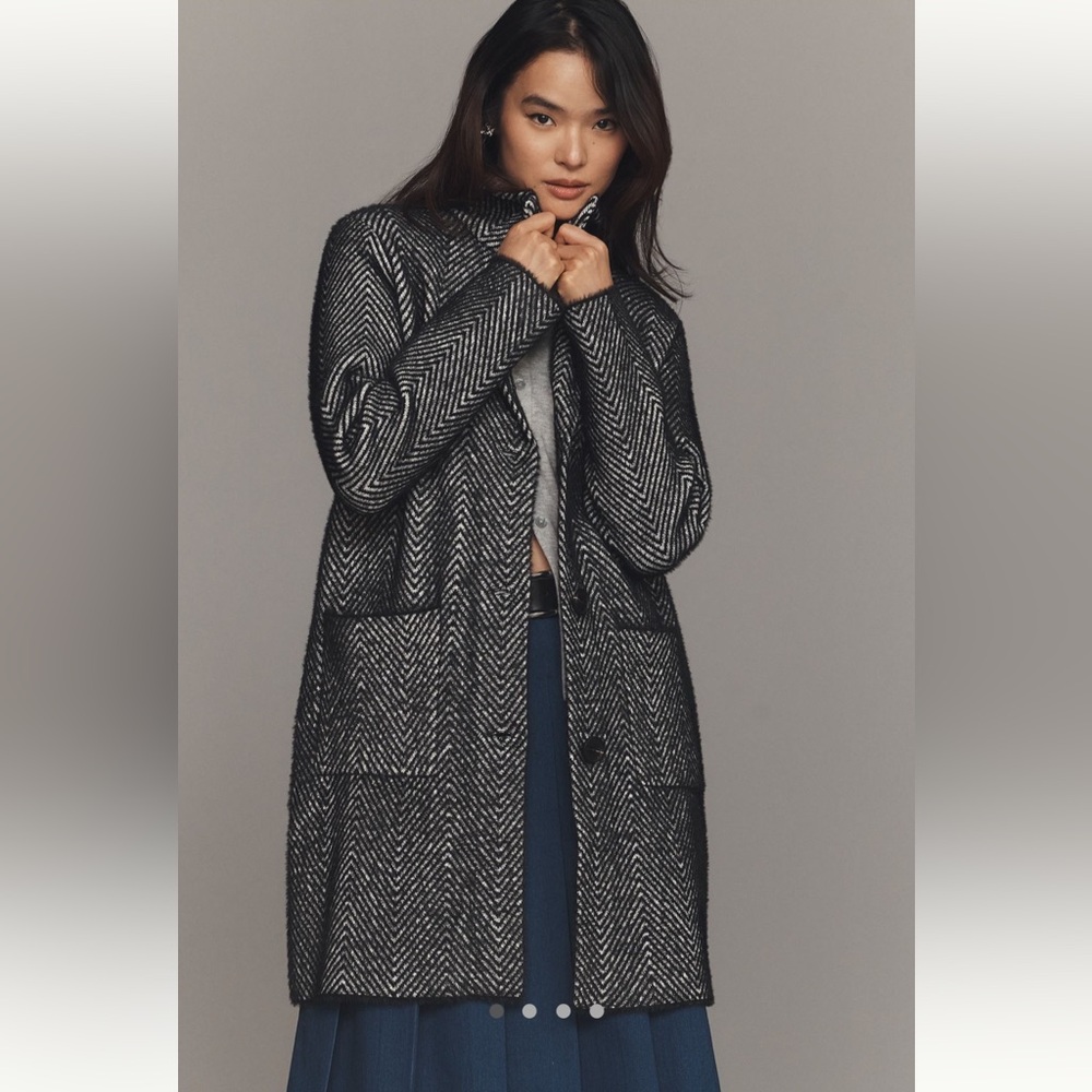 NVLT Black and Gray Textured Coat